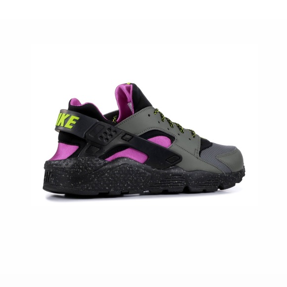 Nike air huarache run su river rock bright cactus black grey purple - Picture 3 of 13